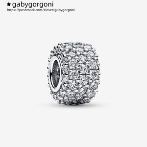 Pandora Sparkling Pavé Triple-row Charm